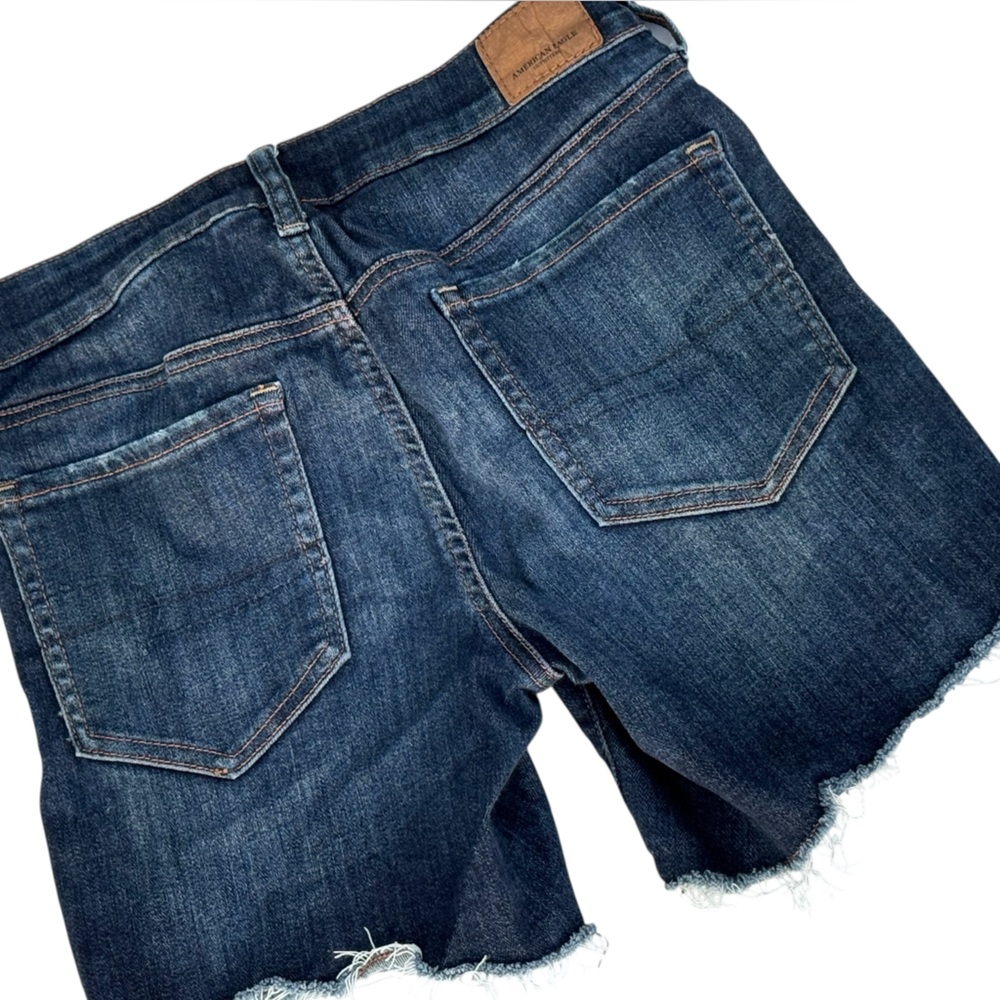 American Eagle midi ladies cutoff next level stretch jean shots size 8